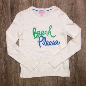 Lilly Pulitzer “beach please” sweater